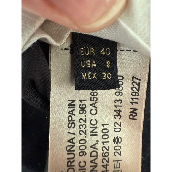 Massimo Dutti High Waisted Tweed Wool Trousers Size US 8 - Picture 5 of 8